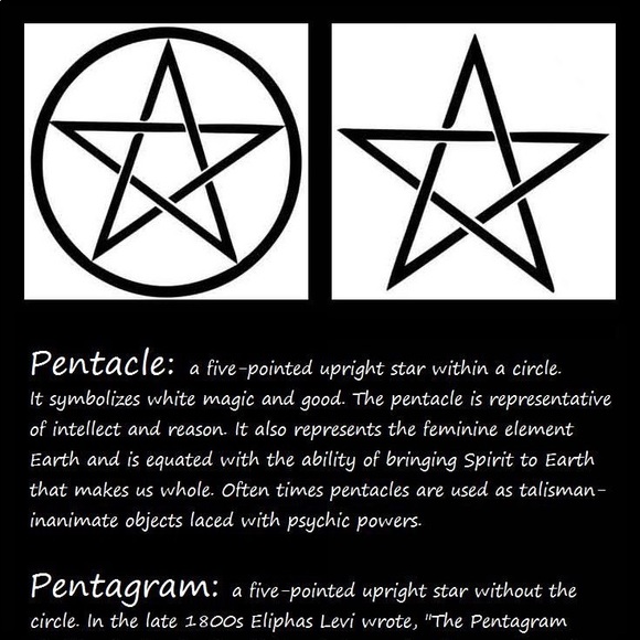 GIFTABLE Handmade Pentacle Magick Protection Silver Earrings 🌟 - Picture 2 of 3